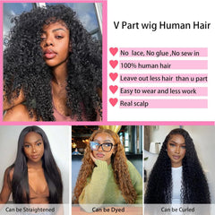 Sterly V Part Wig natural-hairline view highlights scalp-like blend for daily wear.