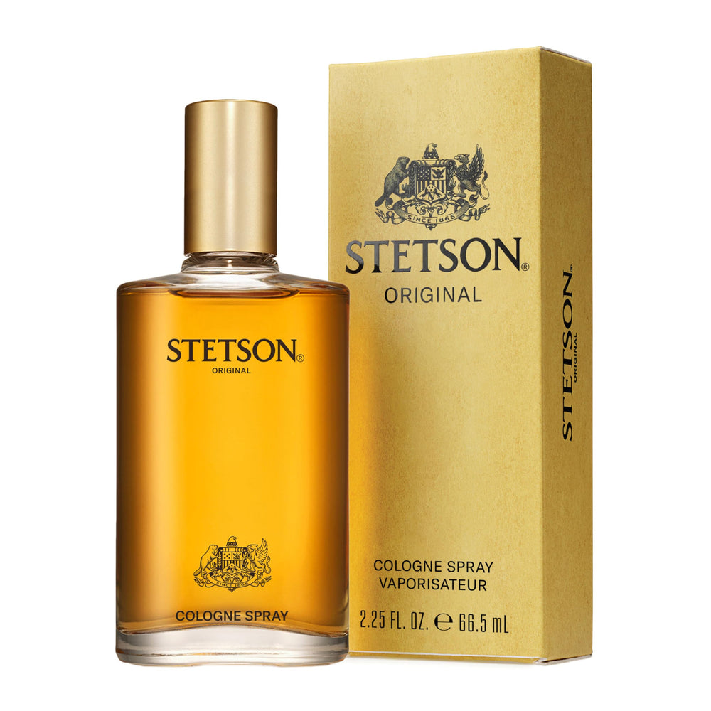 Stetson Original bottle front view showing rugged masculine design for everyday confidence
