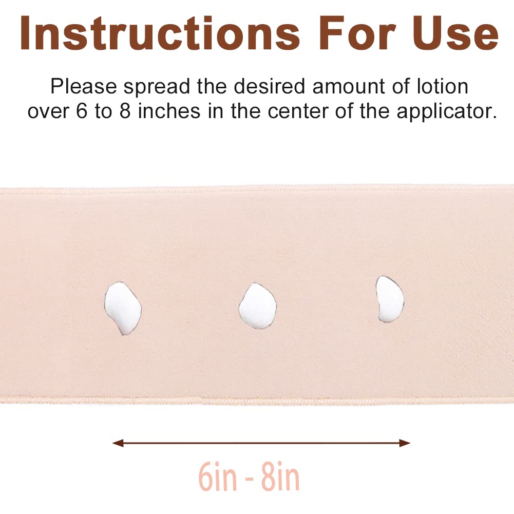 STEUGO back lotion applicator at the beach demonstrating portable tanning support.
