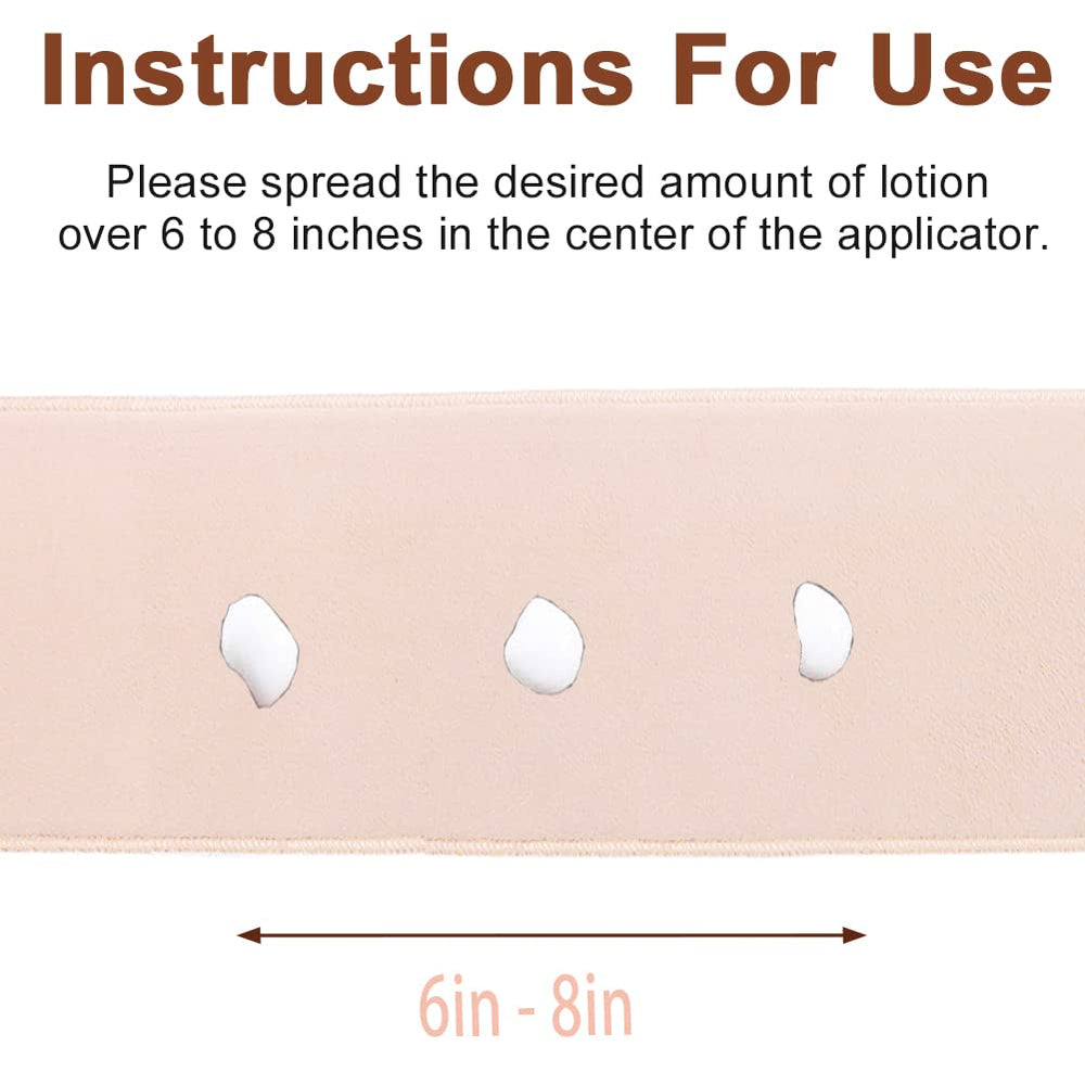STEUGO back lotion applicator at the beach demonstrating portable tanning support.