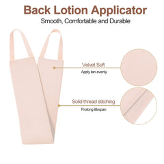 STEUGO back lotion applicator microfiber detail shows soft, smooth application surface.