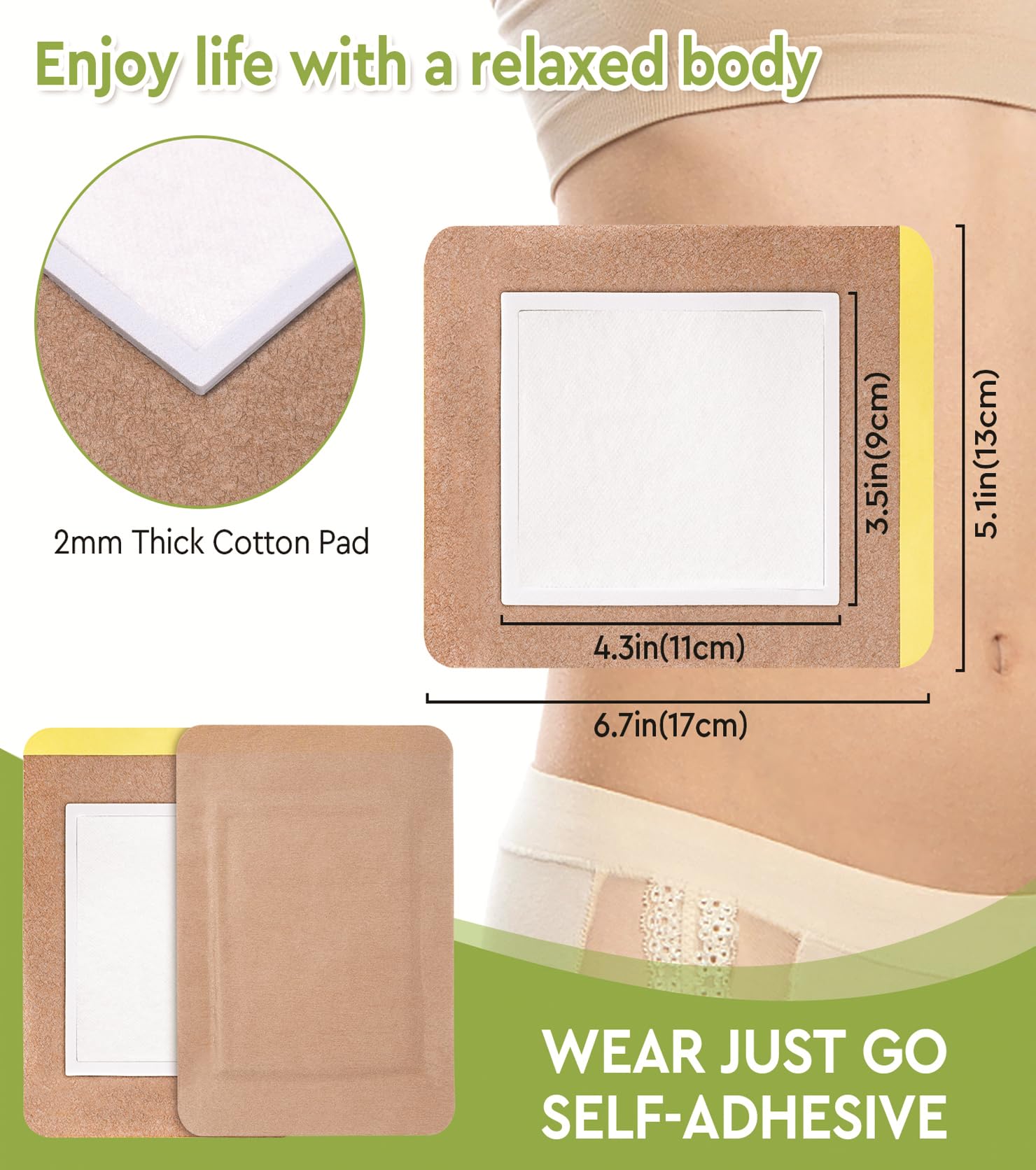 STFOCE castor oil pack wrap compact size fits various body areas and is eco-friendly