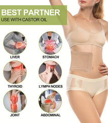 STFOCE castor oil pack wrap uses skin-friendly cotton for comfort