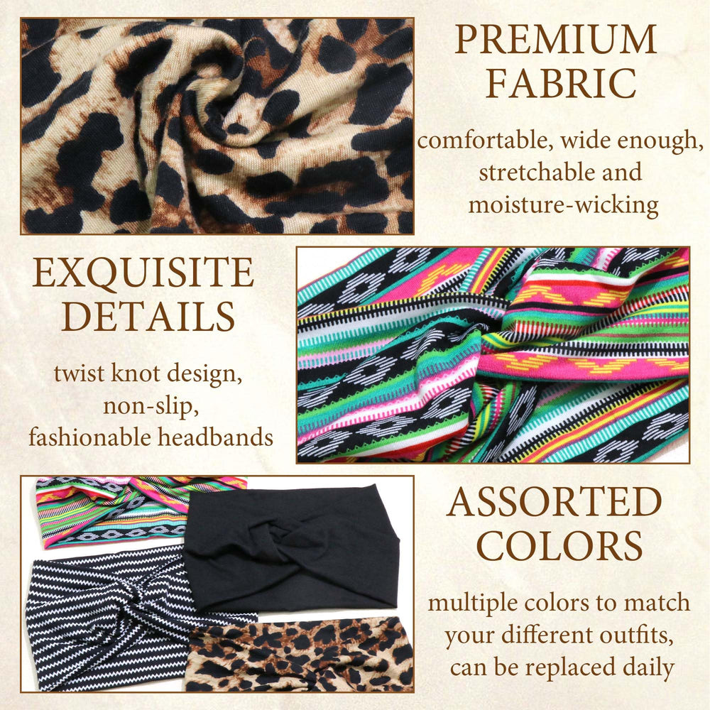 STGDAK multi-color headbands set enhances outfits and everyday looks.