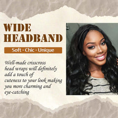 STGDAK women's boho headband front knot secures hair while framing the face.