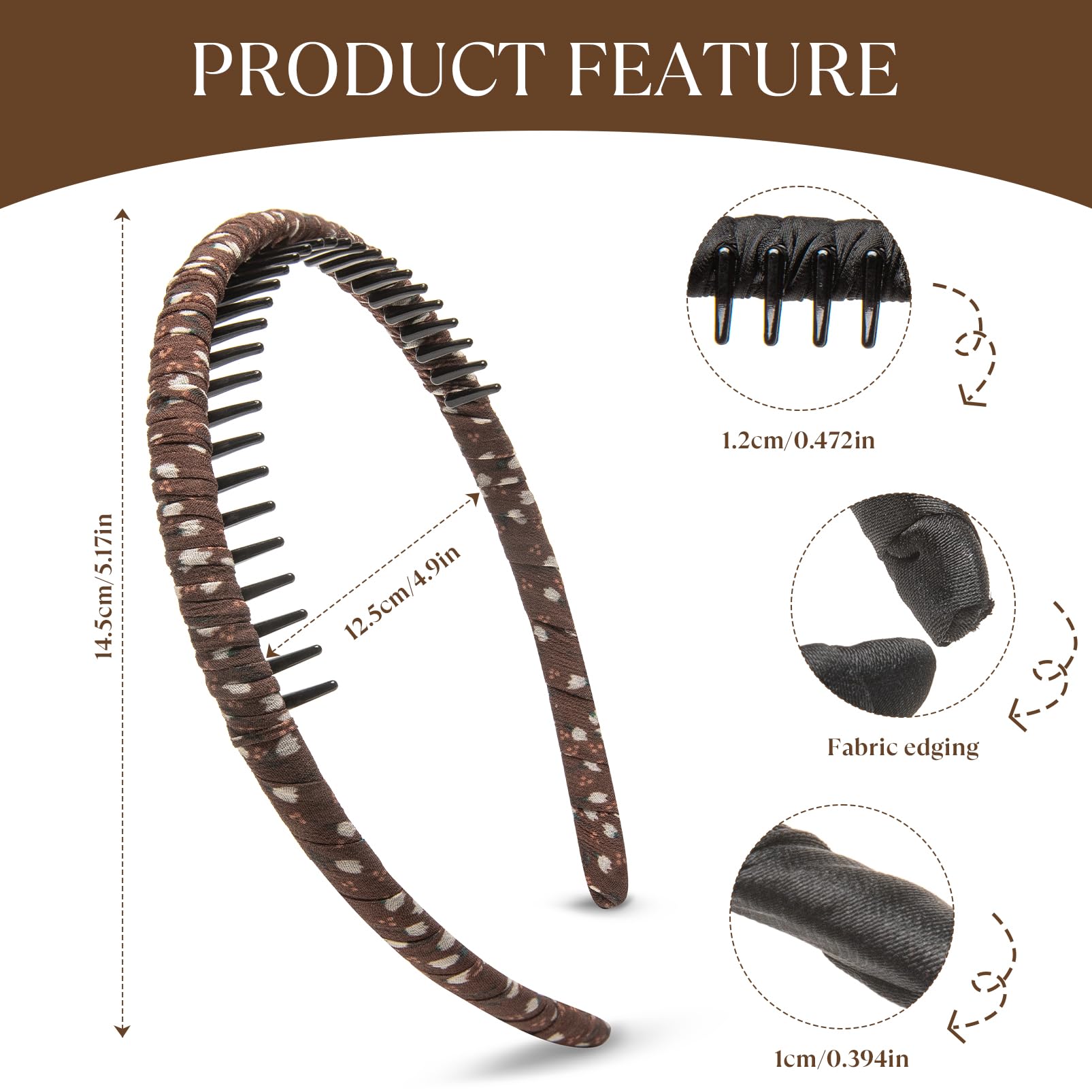 STHUAHE womens hairband easy to wear for straight, curly, and wavy hair