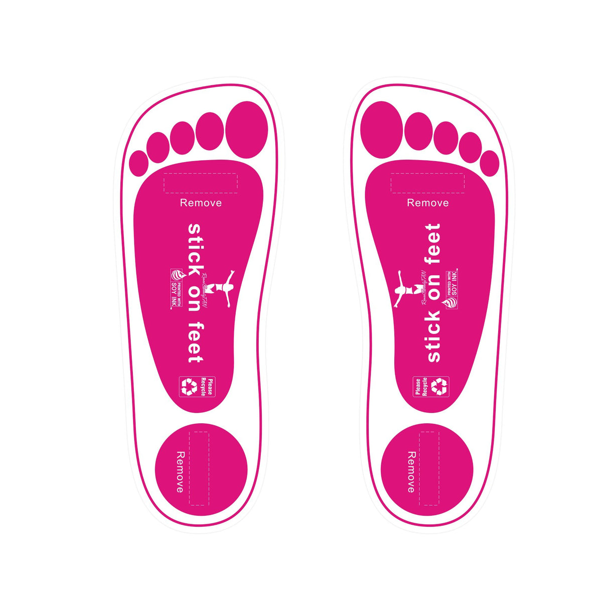 Stickonfeet premium feet pads protecting feet during spray tanning sessions