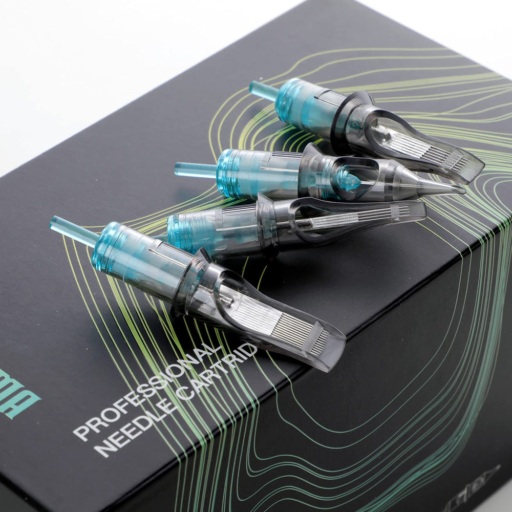 STIGMA Aquamarine Knight 0.35mm RL+RM set fits standard cartridge machines.