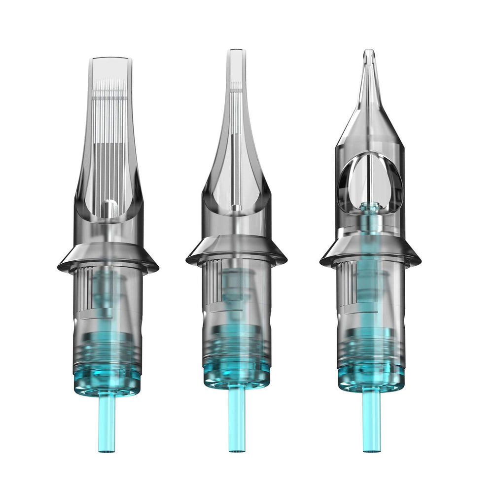 STIGMA Aquamarine Knight round liner and magnum tips support detailed artwork.