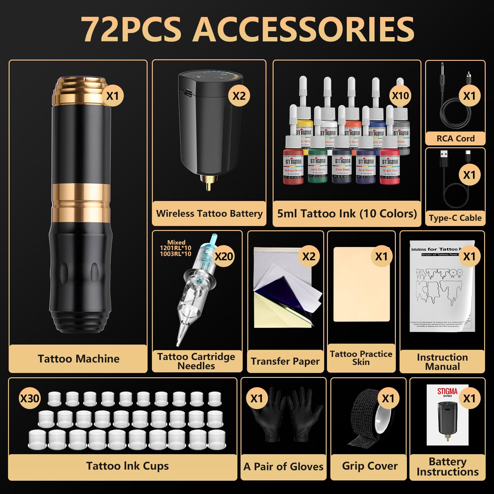 STIGMA CE-certified kit with warranty communicates safety and reliability.