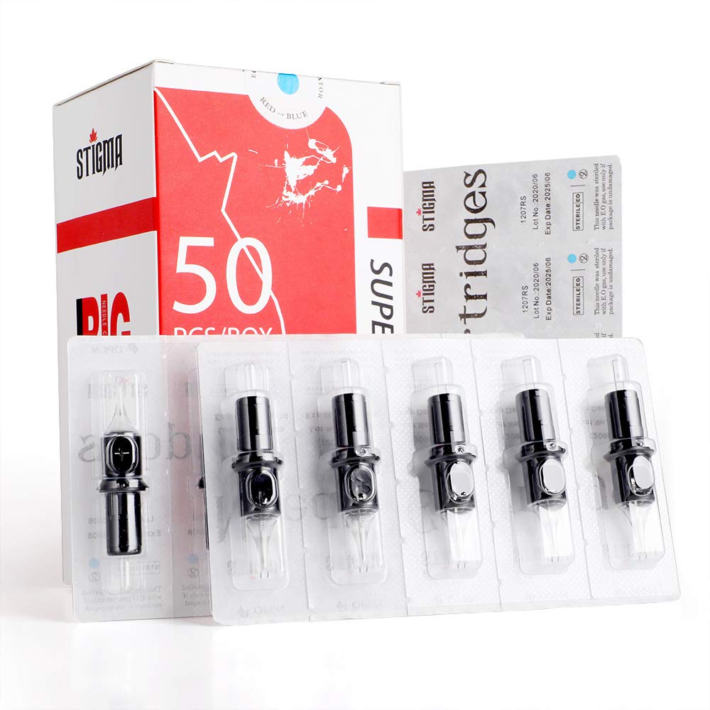 STIGMA EN05-50-1203RL sterilized disposable cartridges in blister pack for safe daily use.