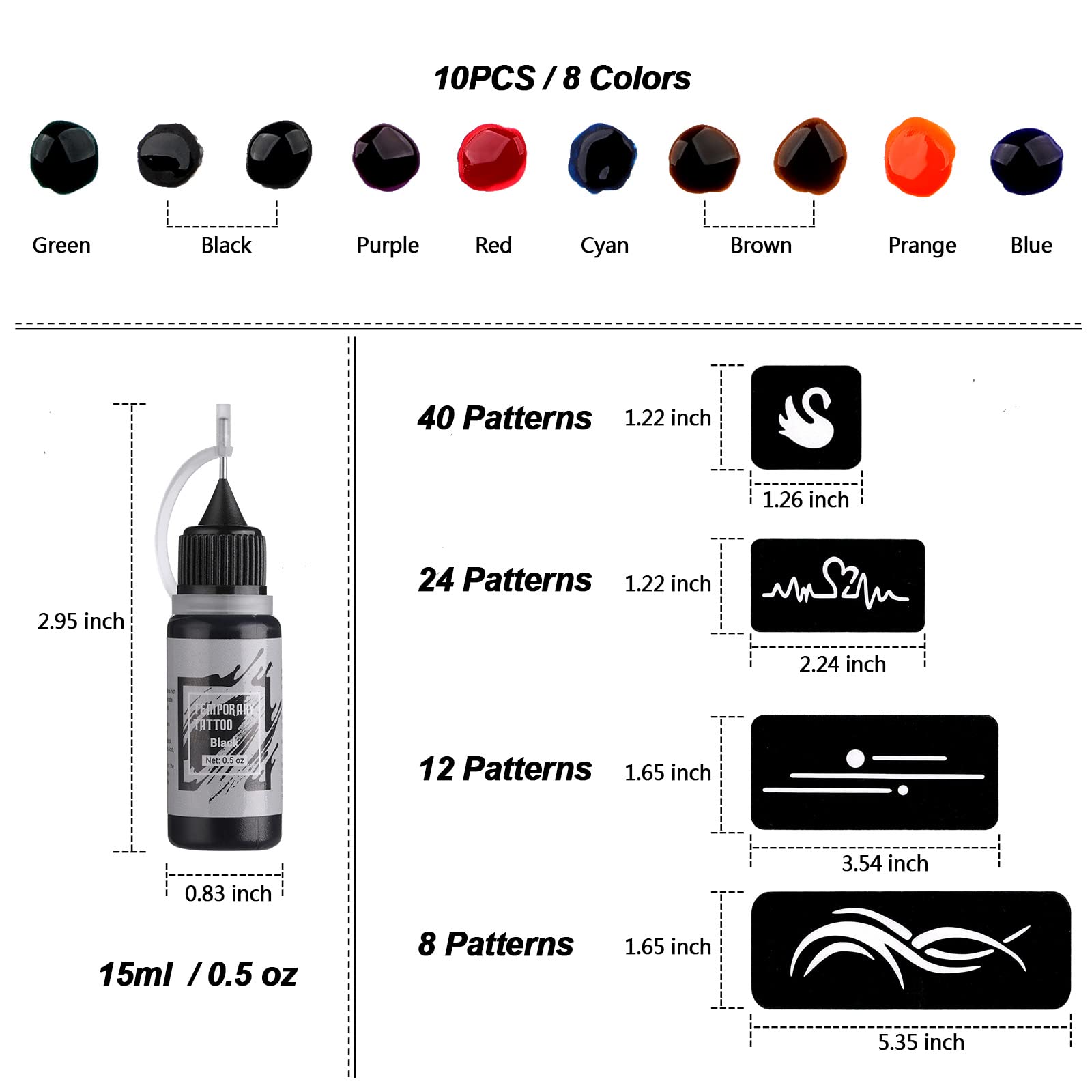 STIGMA Ink is waterproof and quick-drying for longer wear.