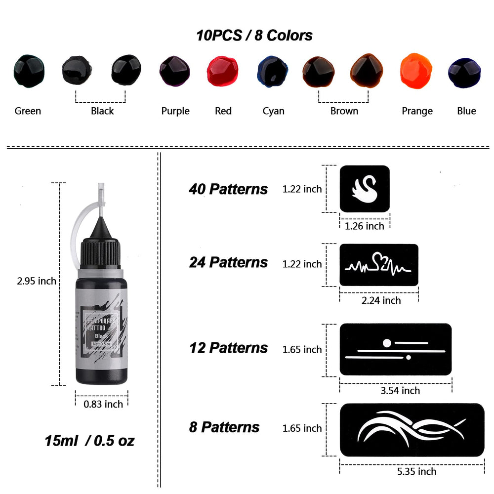STIGMA Ink is waterproof and quick-drying for longer wear.