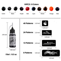 STIGMA Ink is waterproof and quick-drying for longer wear.