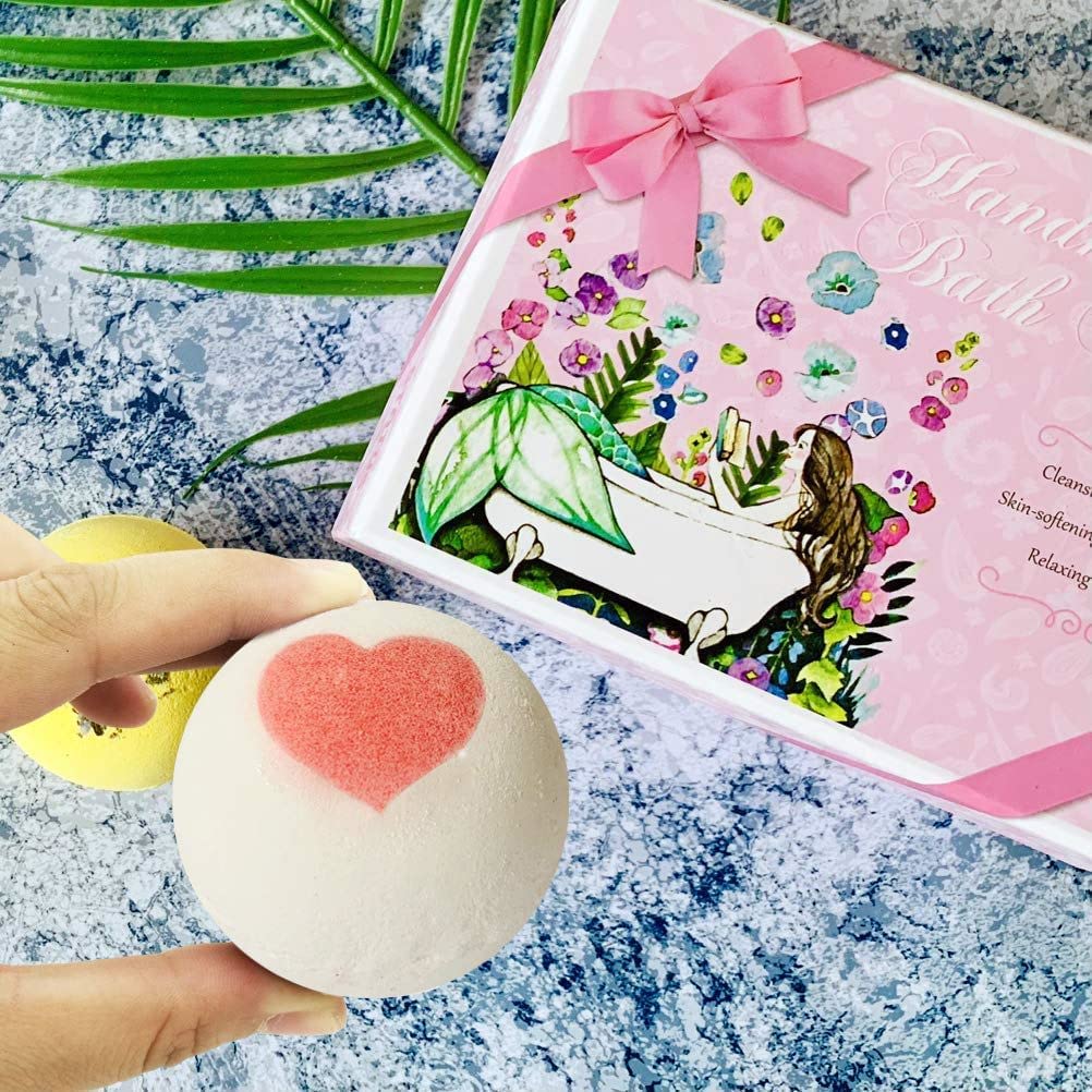 STNTUS INNOVATIONS bath bombs shown for family-friendly, non-toxic soaks.