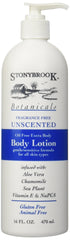 Stony Brook Unscented Body Lotion 16oz bottle for fragrance-free daily hydration.