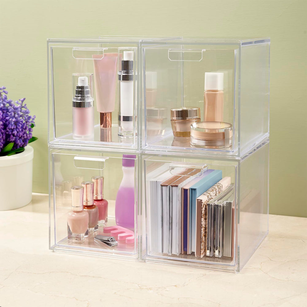 STORi Audrey Stackable Bin uses BPA-free clear plastic for durable, safe storage.