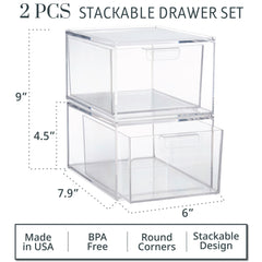STORi Audrey bin drawers support flexible layouts to fit bathroom, vanity, or desk spaces.