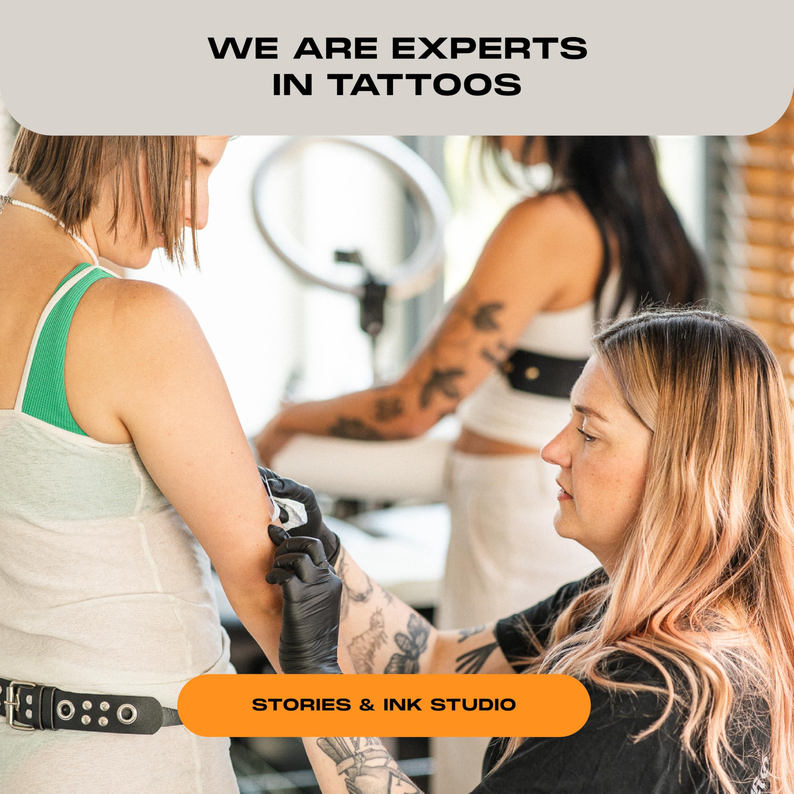 Stories & Ink breathable formula with no petrolatum for natural recovery.