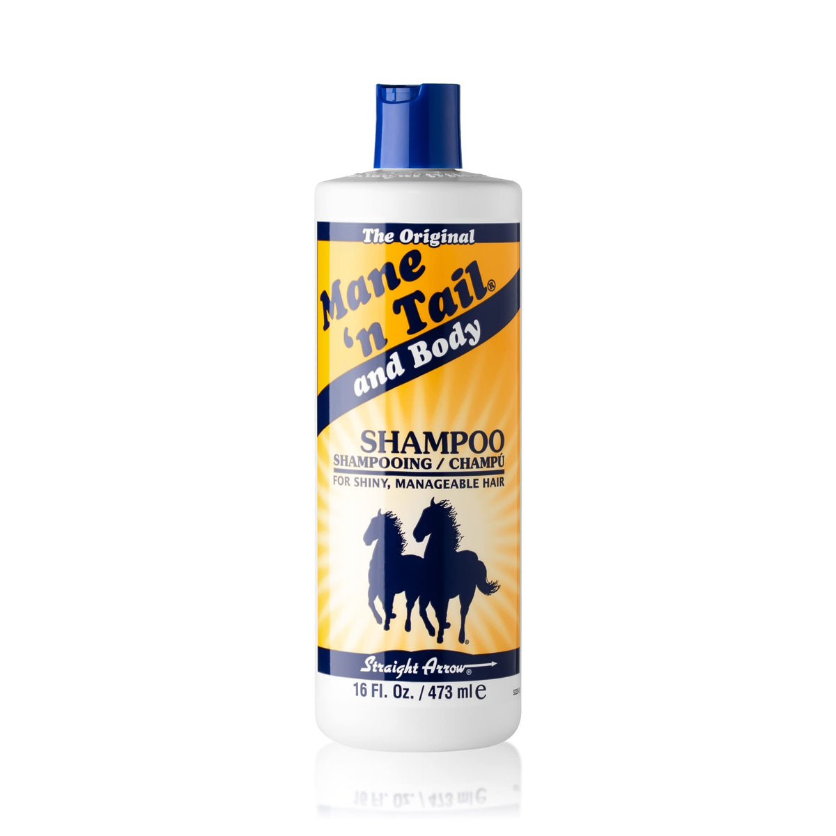 Straight Arrow Mane N Tail Shampoo bottle for daily cleansing