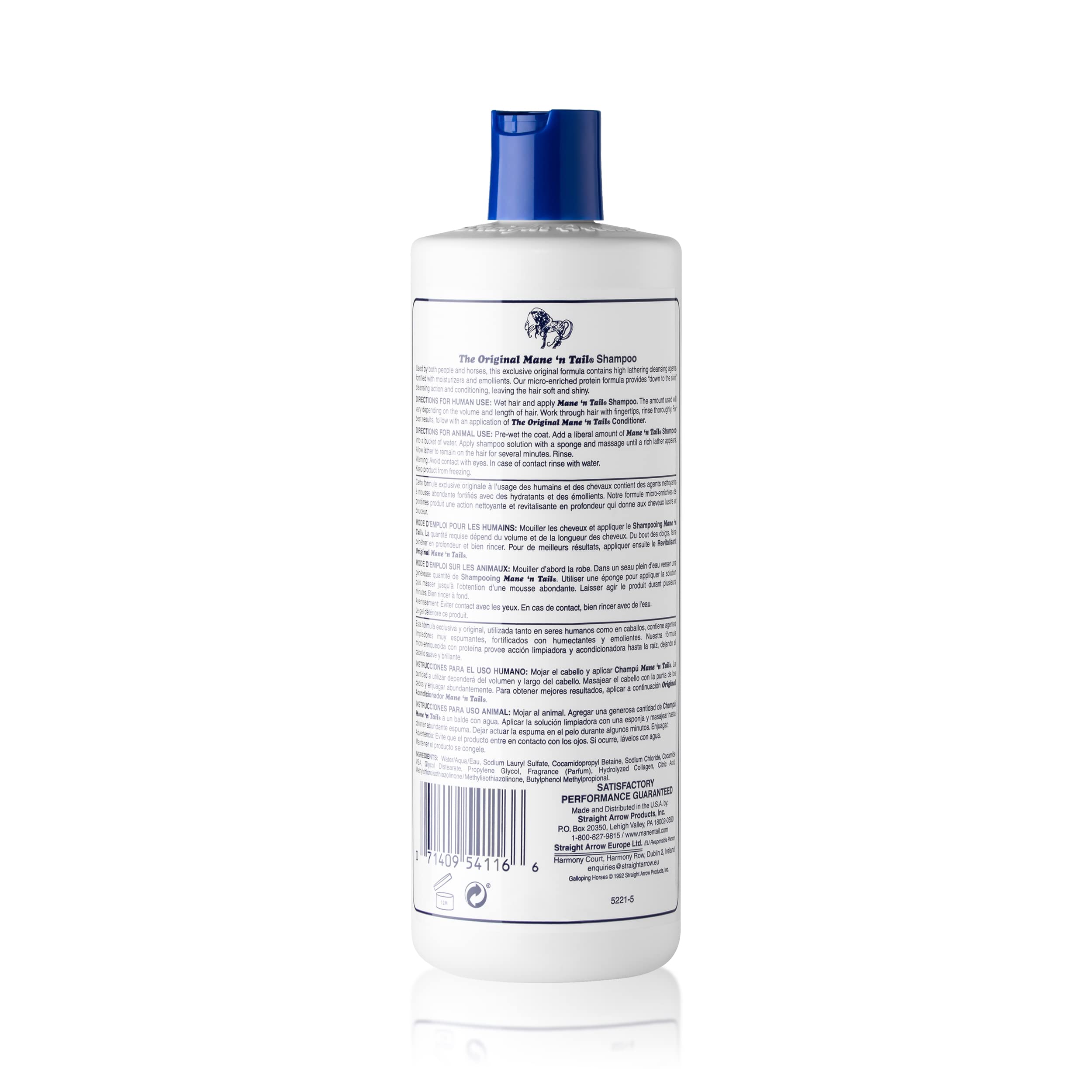 Close-up of rich lather from Straight Arrow Mane N Tail Shampoo