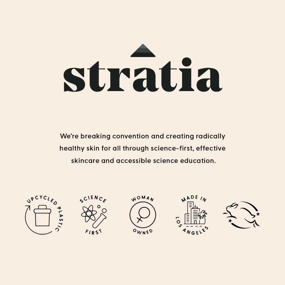 Stratia Rewind packaging box conveys premium, science-backed skincare