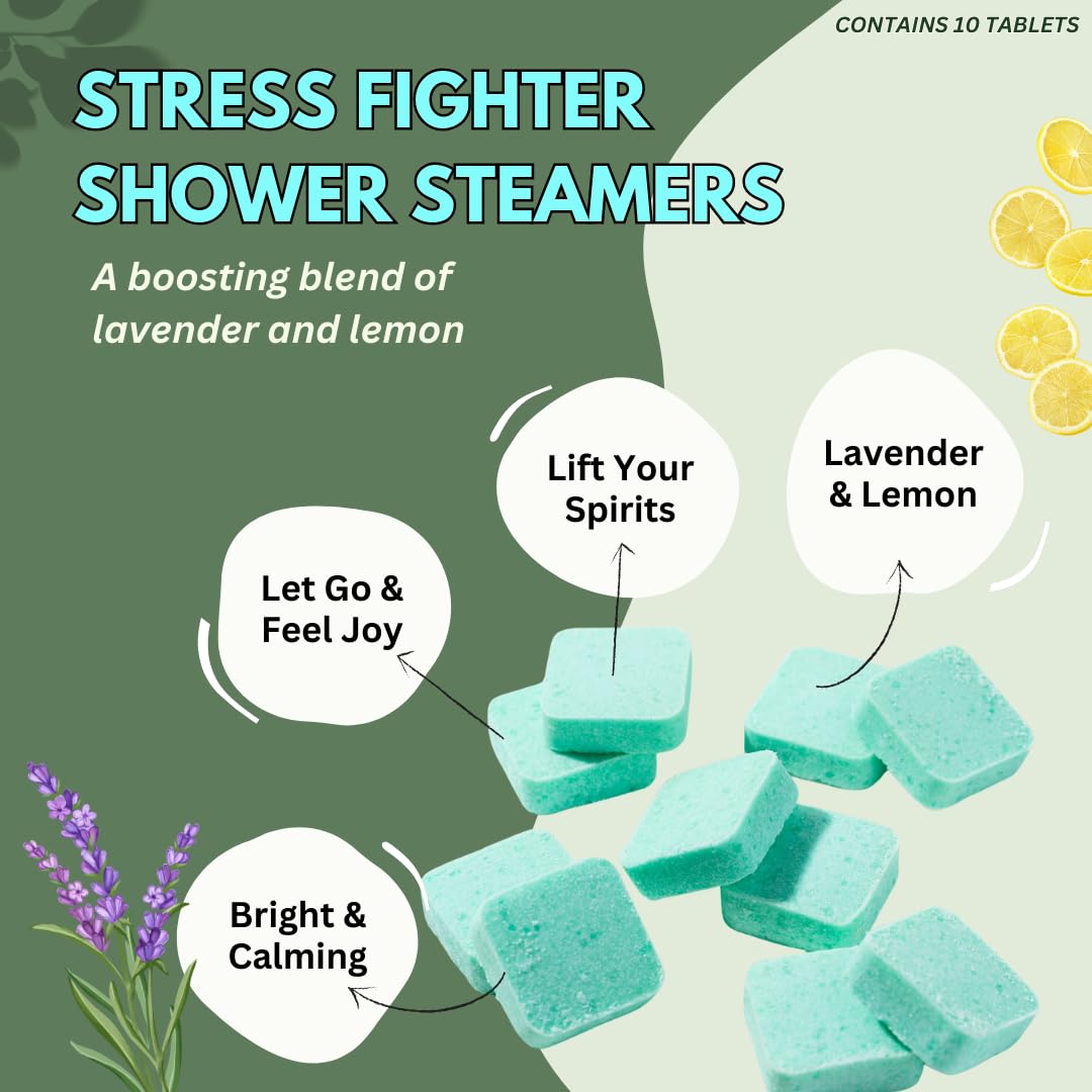 The Herbal Zen stress-fighter steamer in-use for a calming shower ritual