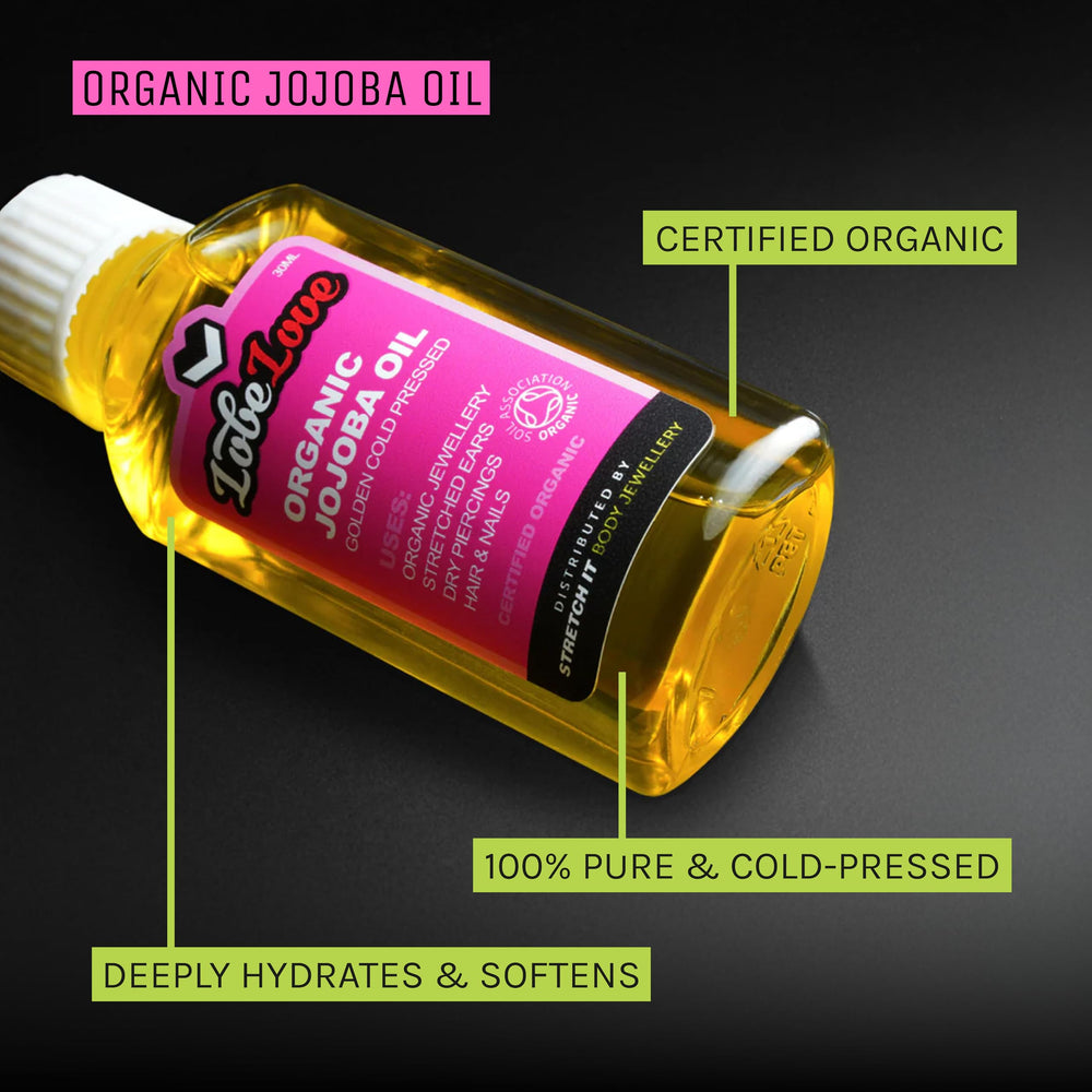 Stretch It Balm texture closeup highlights moisturizing, protective barrier for lobes
