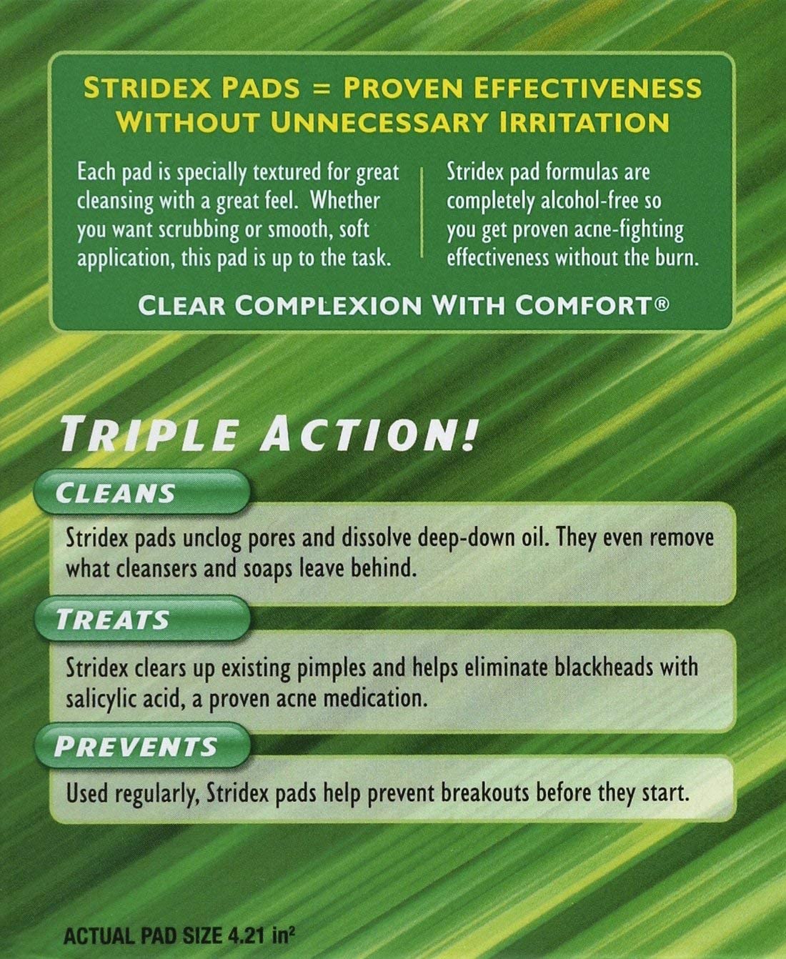 Stridex Sensitive Pads result-after-use suggests clearer pores and refreshed skin.