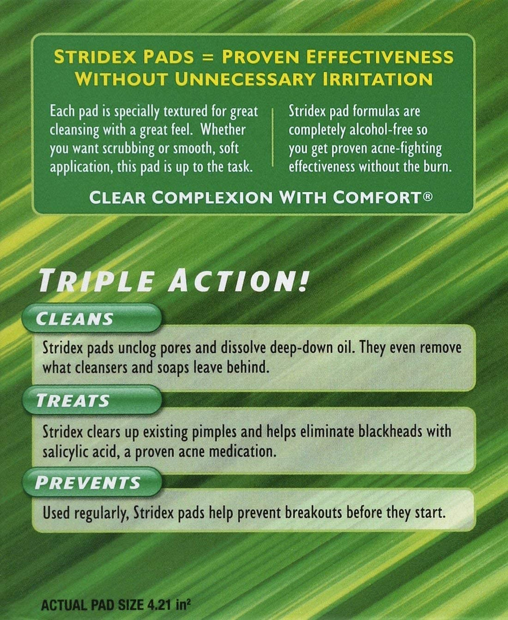 Stridex Sensitive Pads result-after-use suggests clearer pores and refreshed skin.