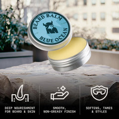 Striking Viking beard balm 2oz tin ready for daily grooming