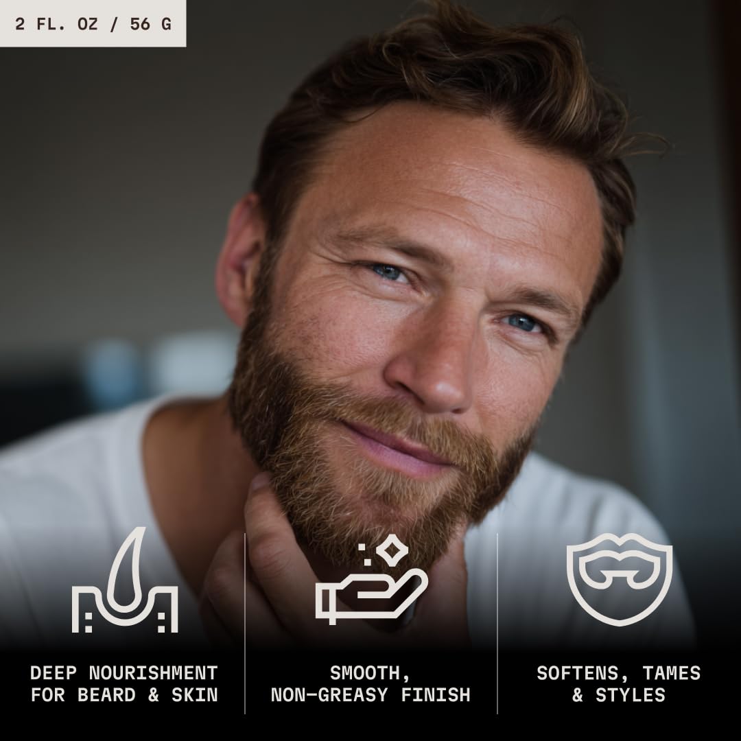 Striking Viking beard balm taming coarse hair for soft feel