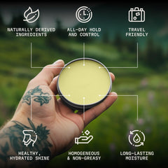Striking Viking beard balm jar citrus highlights the citrus scent for refreshing grooming