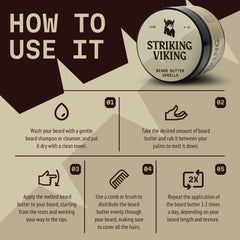 Striking Viking beard butter soft-beard-closeup shows silky, manageable whiskers