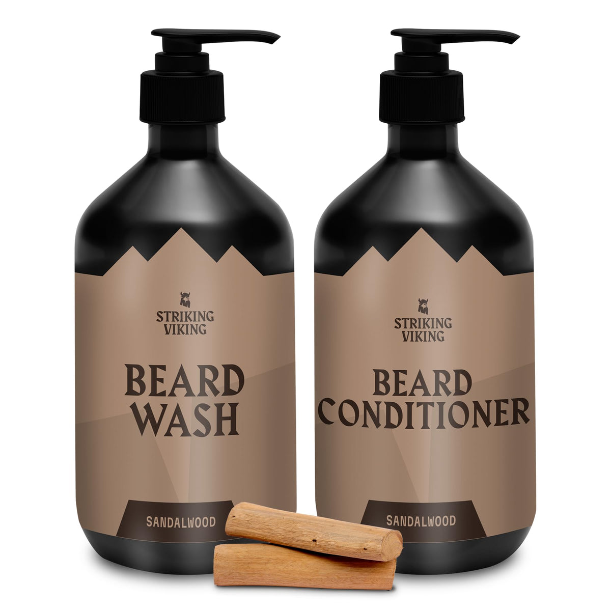 Striking Viking beard-wash-bottle: paraben- and sulfate-free cleanse for all beard types