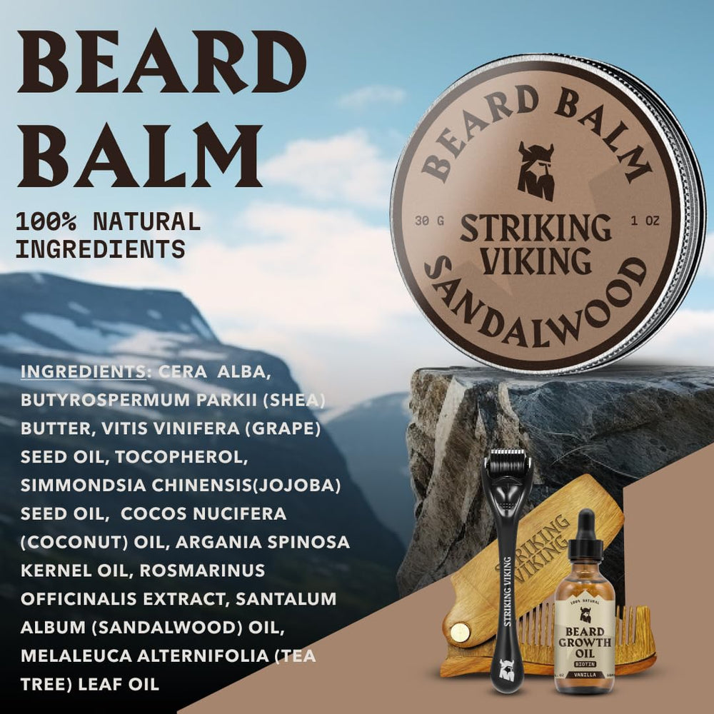 Striking Viking non-greasy finish note highlighting quick absorption and clean feel