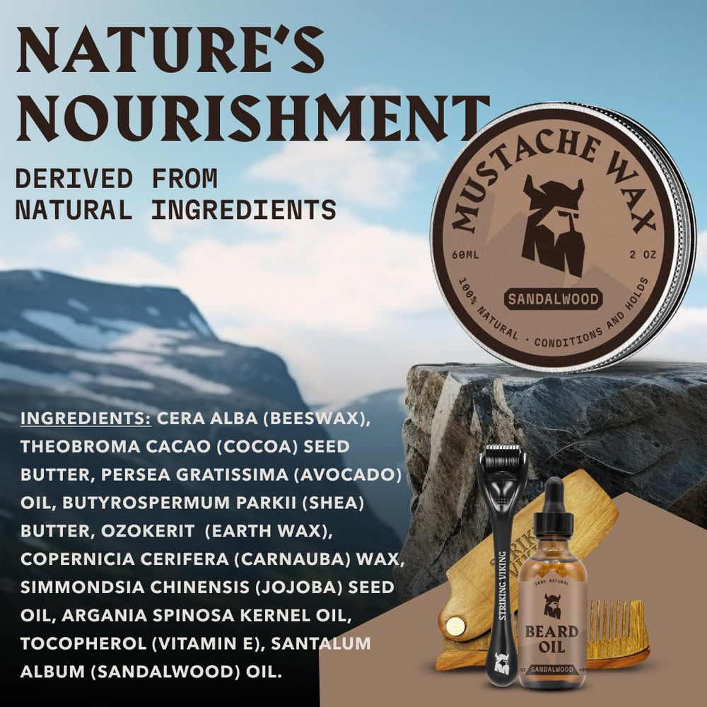 Striking Viking sandalwood scent: refreshes your grooming routine with a classic aromatic note
