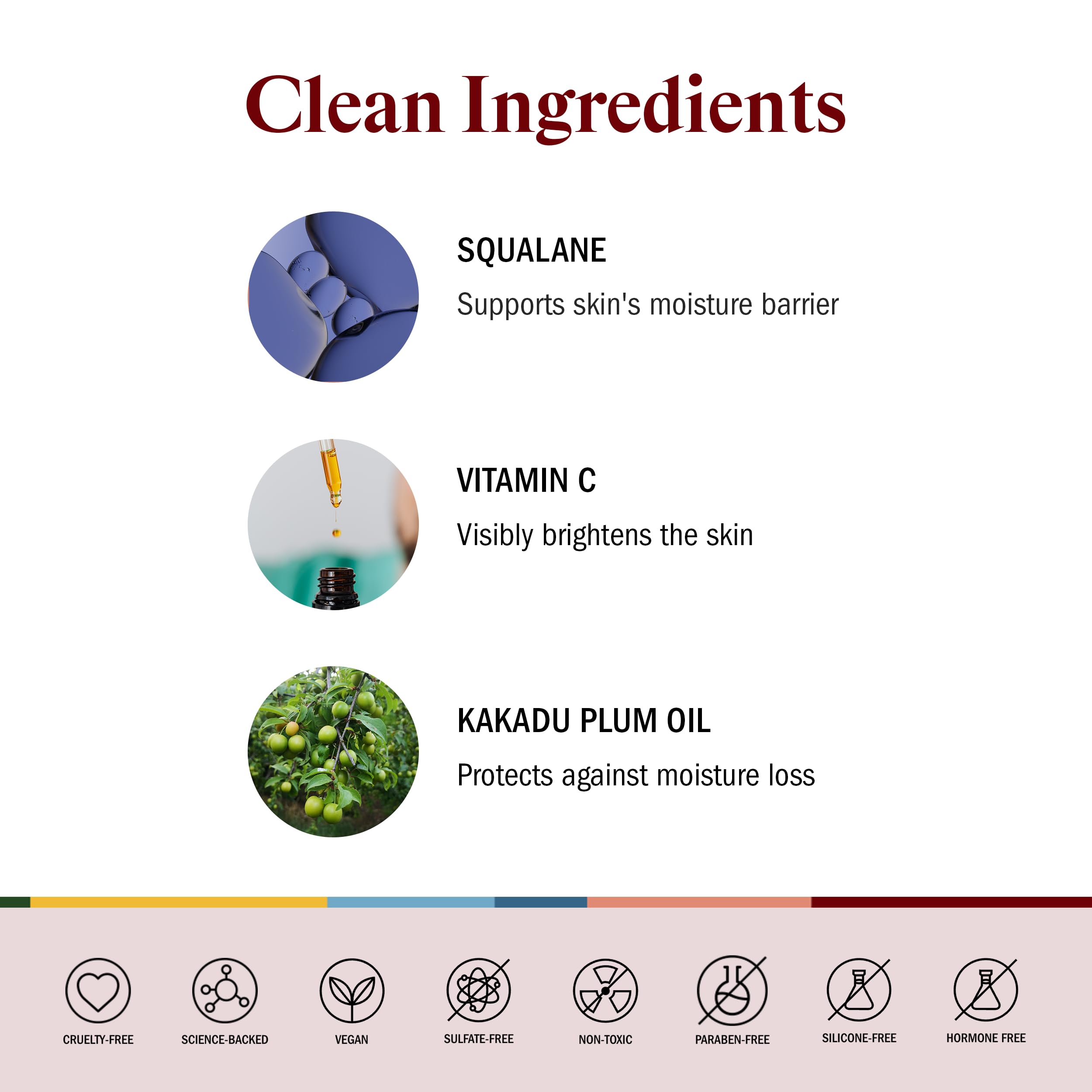 STRIPES Beauty Naomi Watts acai oil ingredient close-up signals nourishment and moisture support.