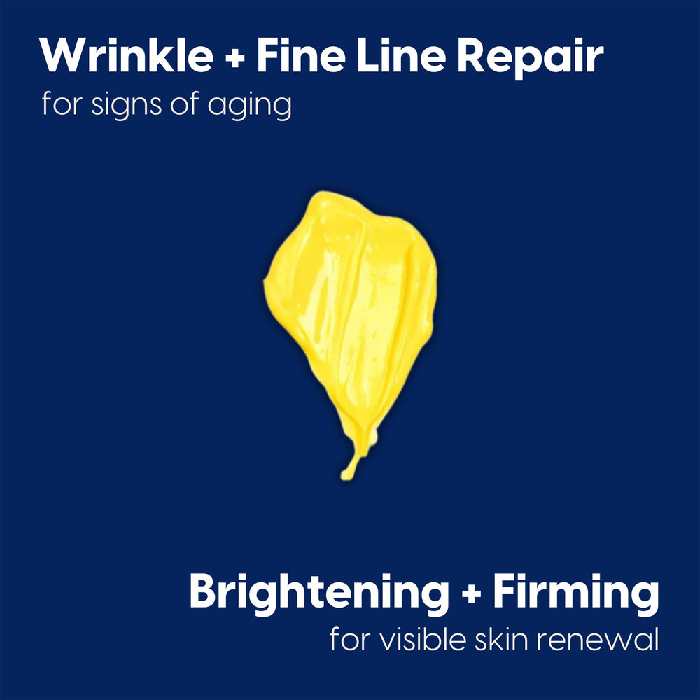 Strive retinal serum texture on skin shows smoothing and glow potential.