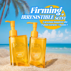Sttes Body Firmeza Oil massage action shows targeted application for smoother contours.