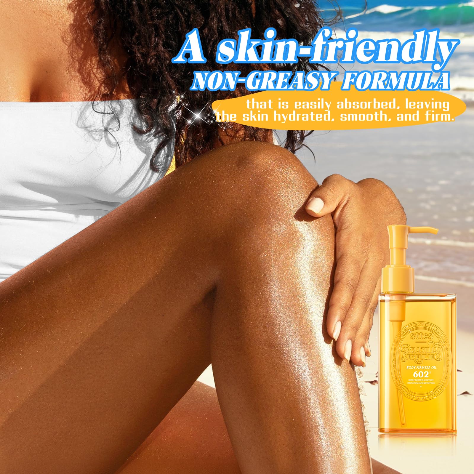 Sttes Body Firmeza Oil five oils nine extracts scene signals rich nourishment.