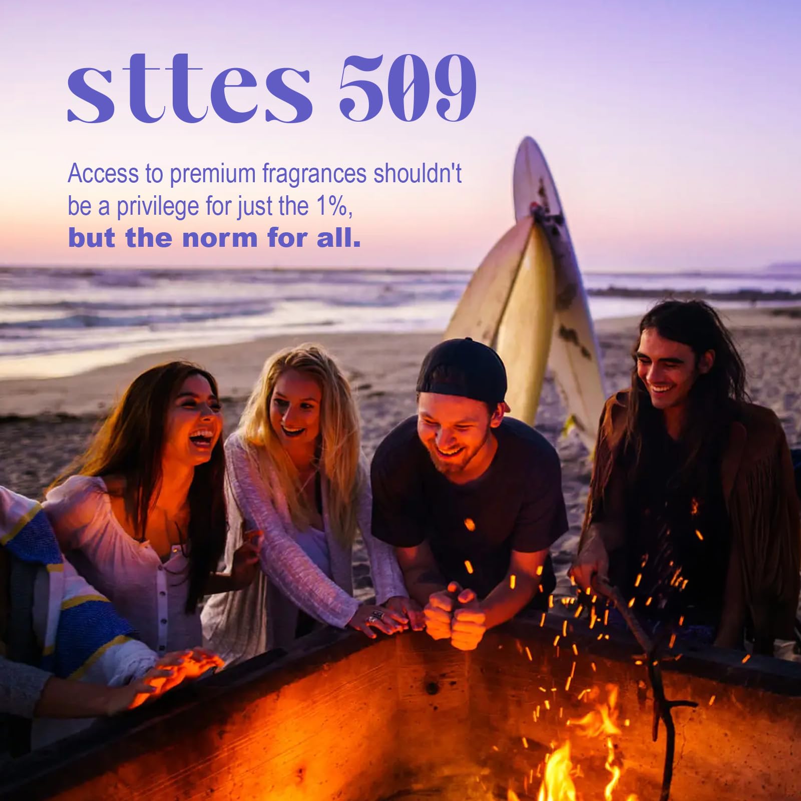 Sttes Perfume 509# top-notes highlight velvet plums and violets for a soft opening.