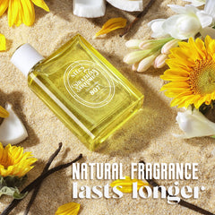 Sttes Sun and Sand vanilla-swipe image hinting at long-lasting scent without overpowering.