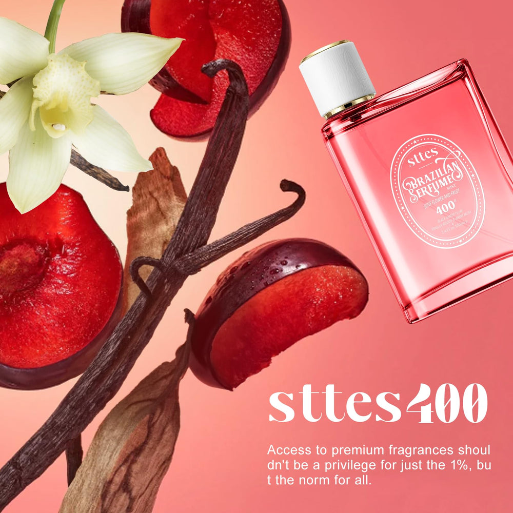 Stttes Perfume 400# packaging close-up reveals premium materials.