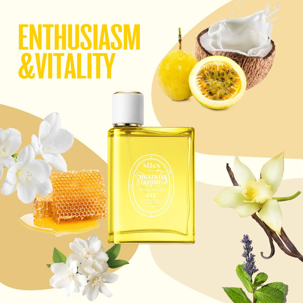 Stttes 612 fragrance-notes-top-mid-base graphic explains layered scent journey.