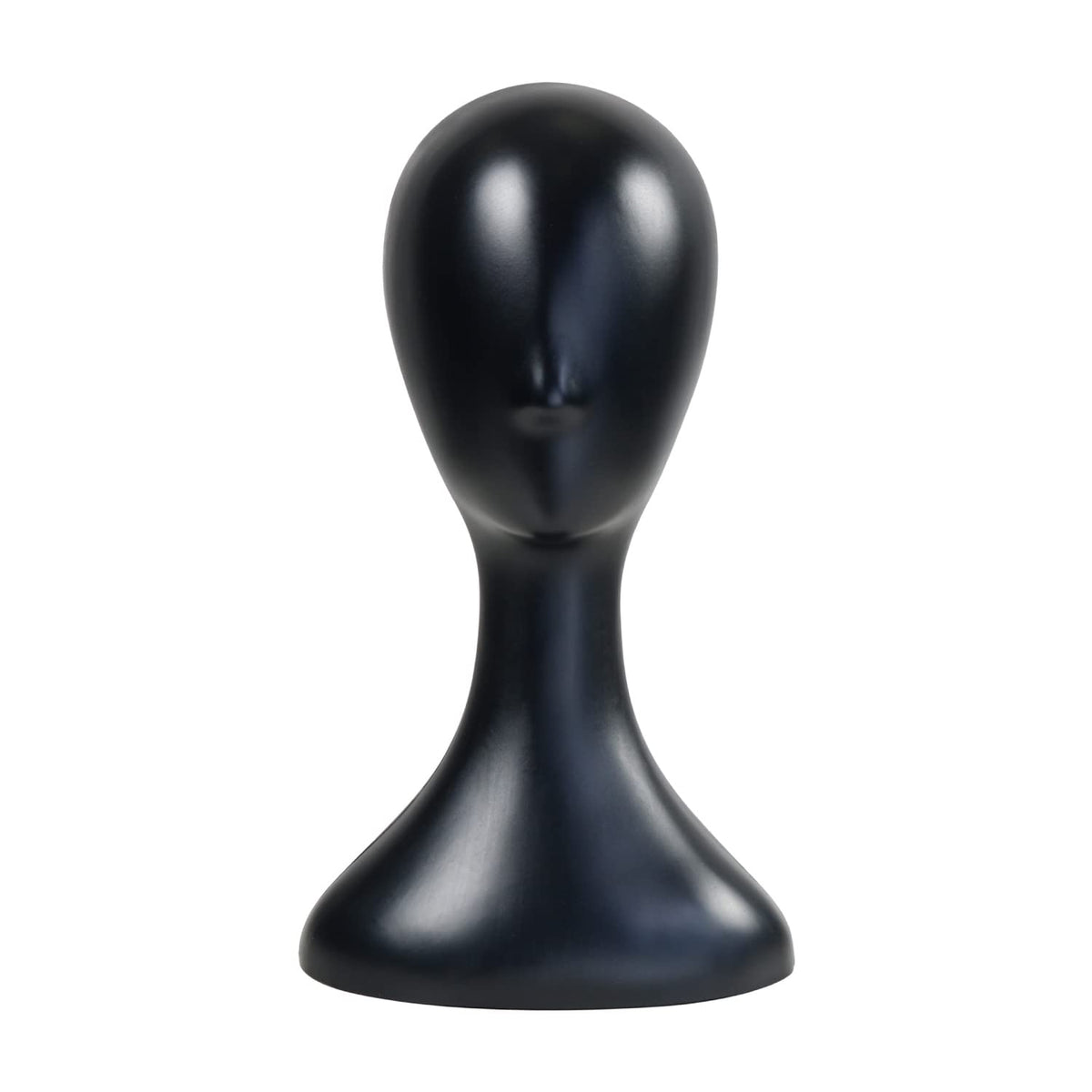Studio Limited 16-inch mannequin head in black for realistic wig display and styling.