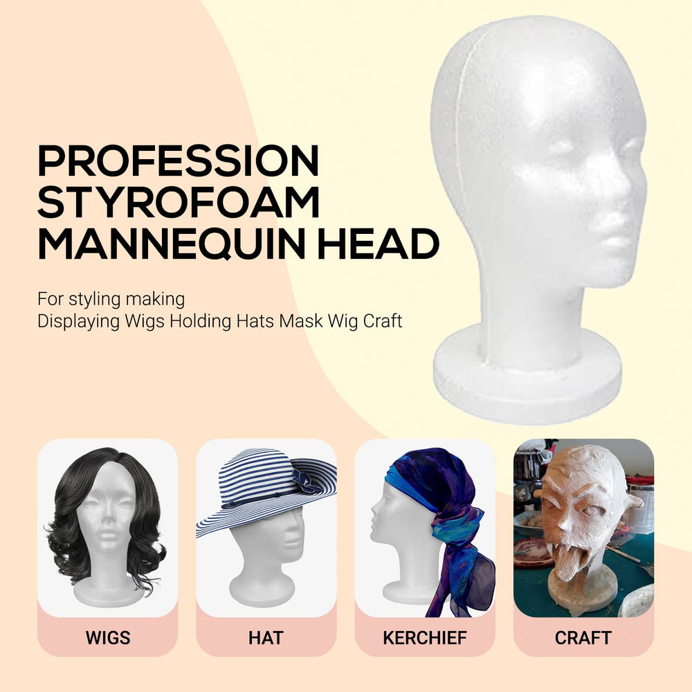 STUDIO LIMITED mannequin head for hat-making and seasonal display.