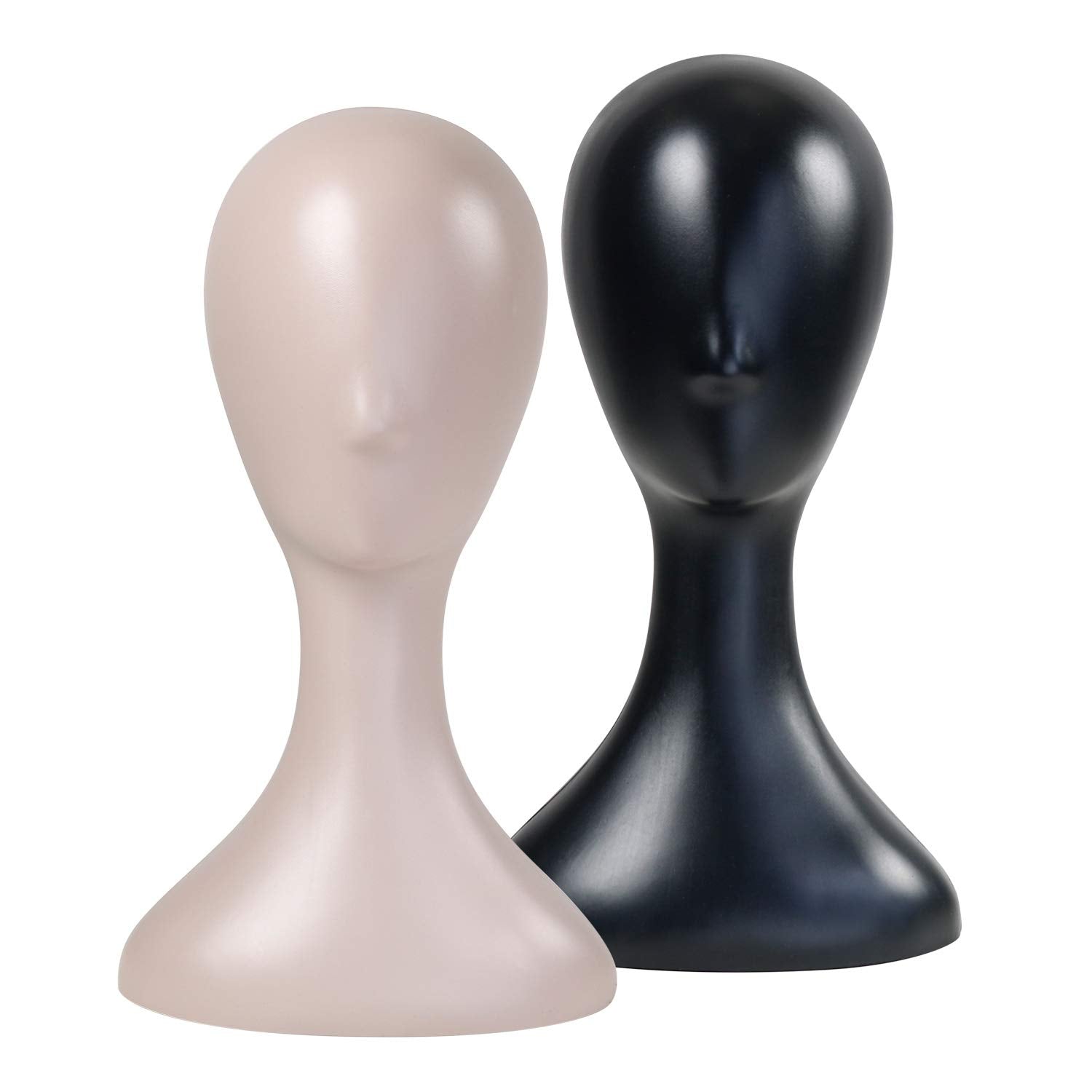 Studio Limited portable lightweight mannequin head ready for mobile wig or jewelry displays.