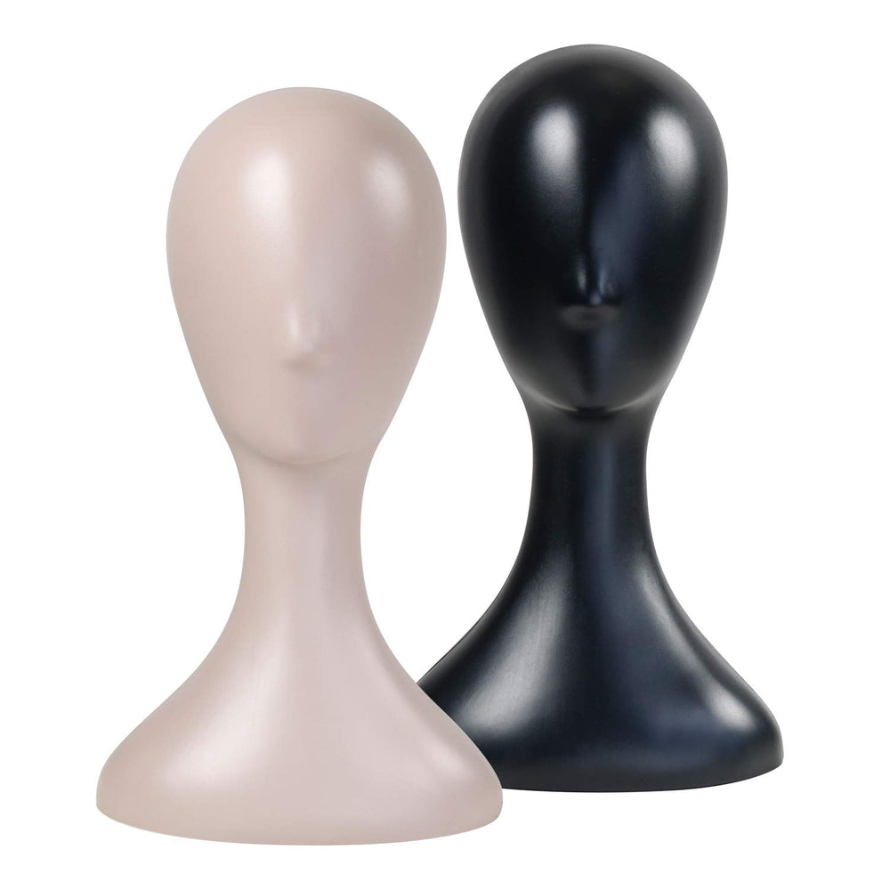 Studio Limited portable lightweight mannequin head ready for mobile wig or jewelry displays.