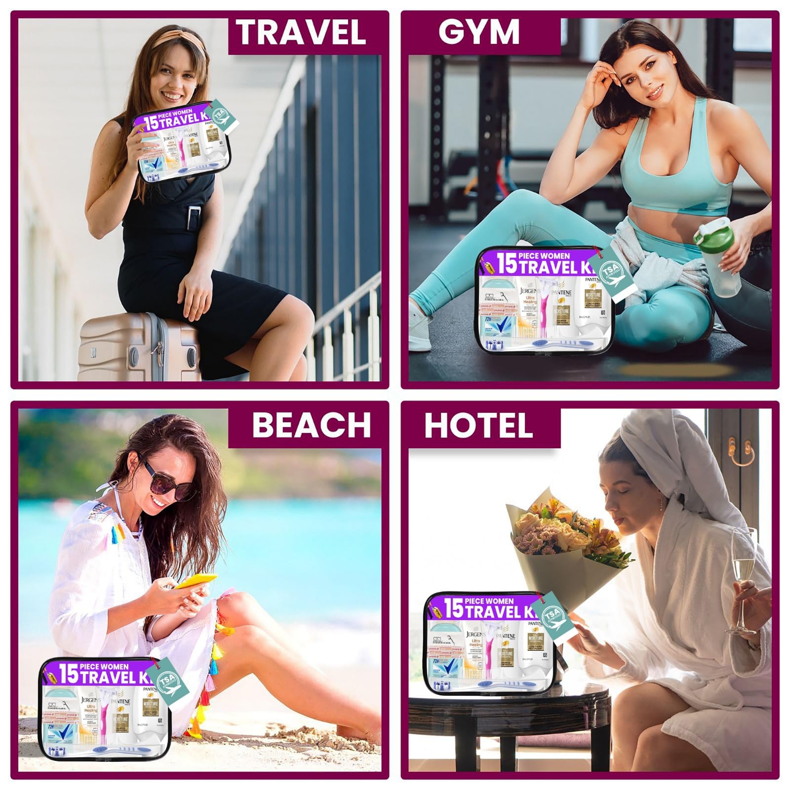 Womens Trektote travel set ideal for weekend getaways